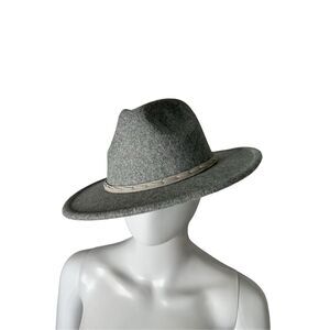 Classic Sherlock Holmes Style Grey Fedora Hat